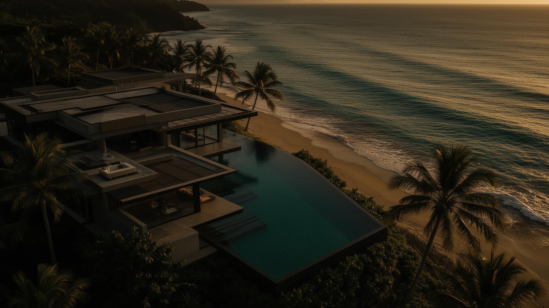 Luxury beachfront villa in Costa Rica